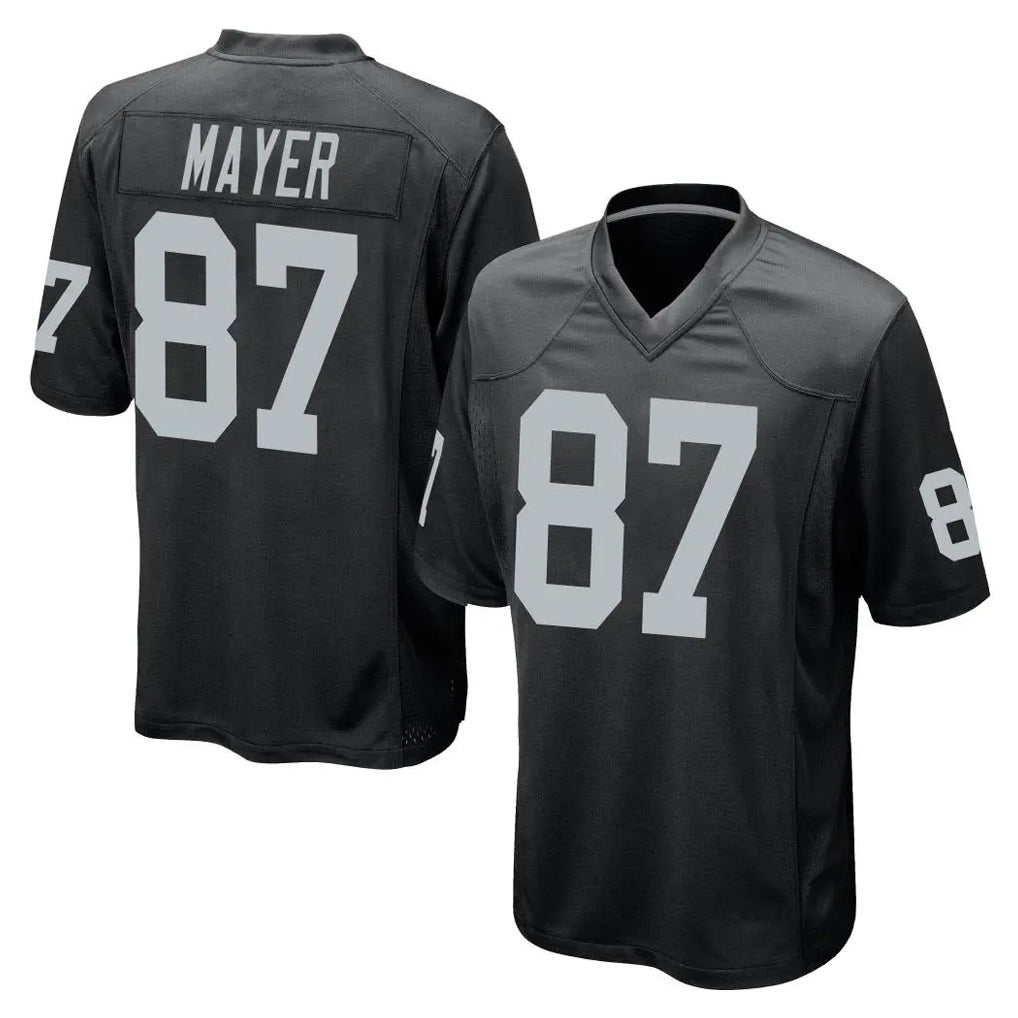 LV.Raiders #87 Michael Mayer Player Black Home Game Odoa Stitched Jerseys