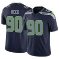 S.Seahawks #90 Jarran Reed Player Navy Limited Vapor F.U.S.E. Home Game Odoa Stitched Jerseys