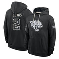 J.Jaguars #2 Jourdan Lewis Player 2026 Black Logo Pullover Hoodies Limited Game Odoa Stitched Jerseys