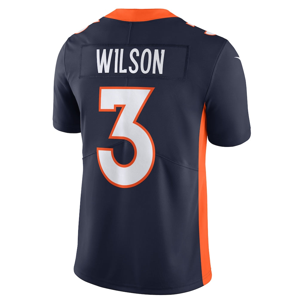 Odoa D.Broncos #3 Russell Wilson Navy Vapor Untouchable Limited Jersey