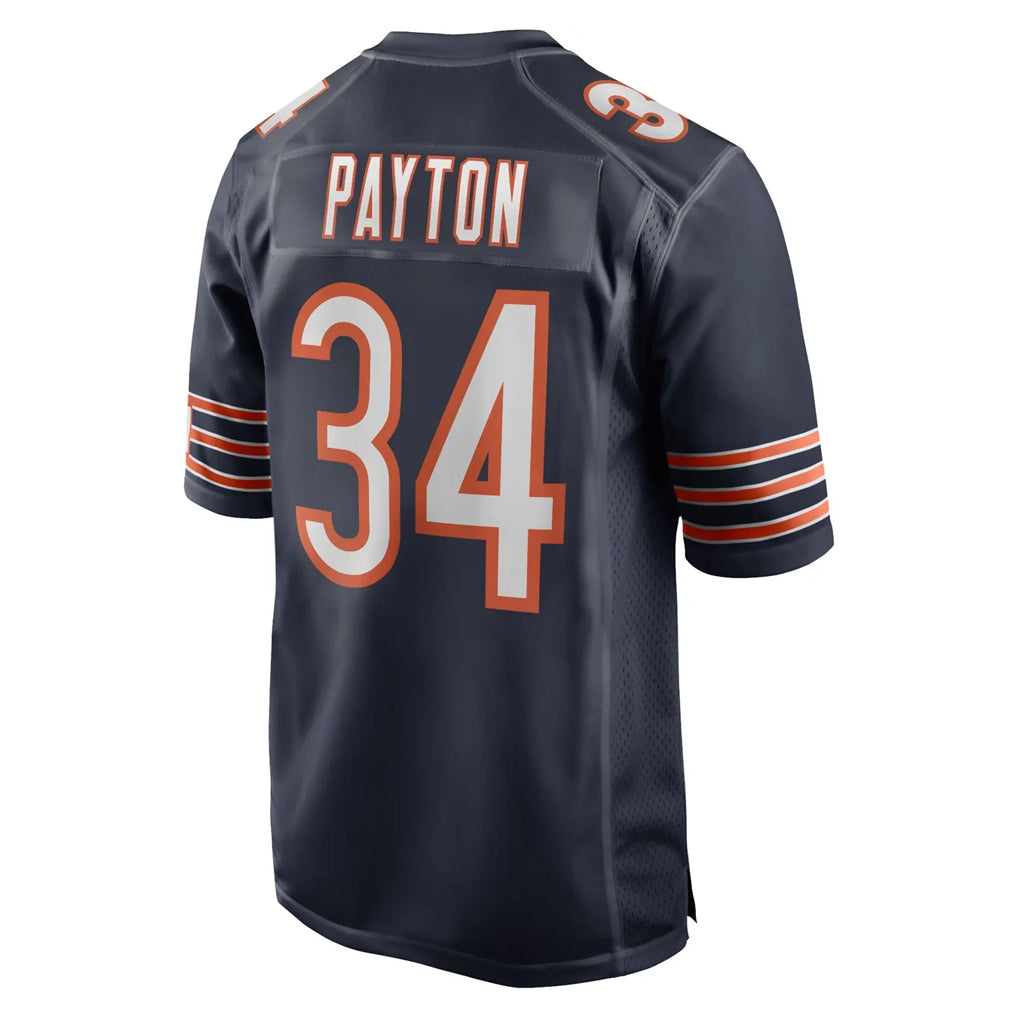 C.Bears #34 Walter Payton Player Navy Home Game Odoa Stitched Jerseys