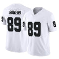LV.Raiders #89 Brock Bowers Player White Limited Vapor F.U.S.E. Home Game Odoa Stitched Jerseys
