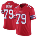B.Bills #79 Spencer Brown Player Red Vapor Untouchable Limited Odoa Stitched Jerseys
