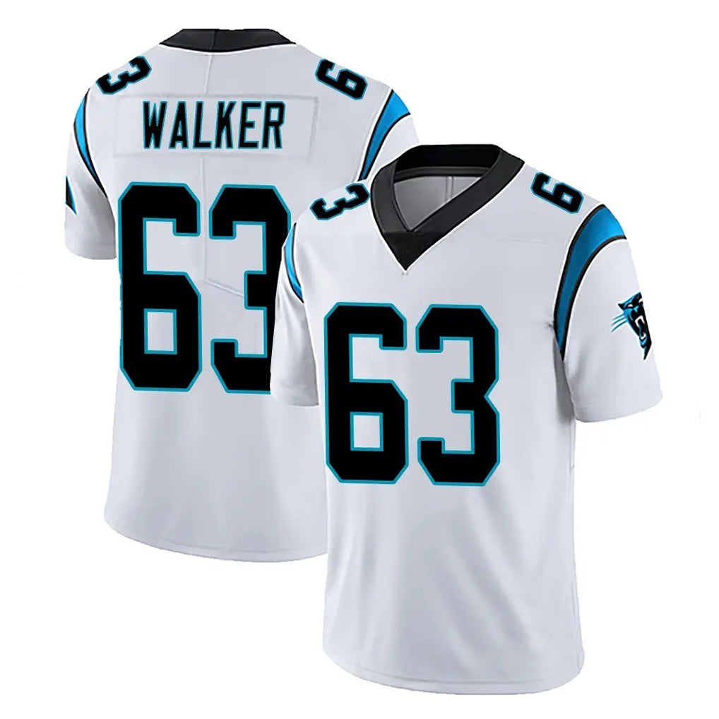 C.Panthers #63 Rasheed Walker Player White Vapor Untouchable Limited Game Odoa Stitched Jerseys