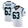 C.Panthers #63 Rasheed Walker Player White Vapor Untouchable Limited Game Odoa Stitched Jerseys