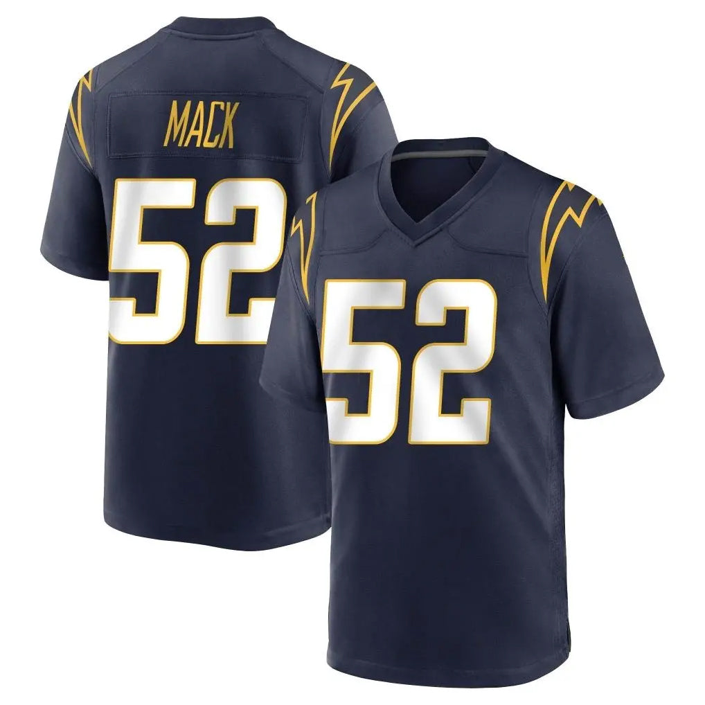 LA.Chargers #52 Khalil Mack Player Navy Home Game Odoa Stitched Jerseys