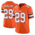 D.Broncos #29 Ja'Quan McMillian Player Orange Vapor Untouchable Limited Home Game Odoa Stitched Jerseys