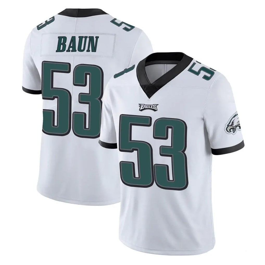 P.Eagles #53 Zack Baun Player White Limited Vapor Untouchable Home Game Odoa Stitched Jerseys