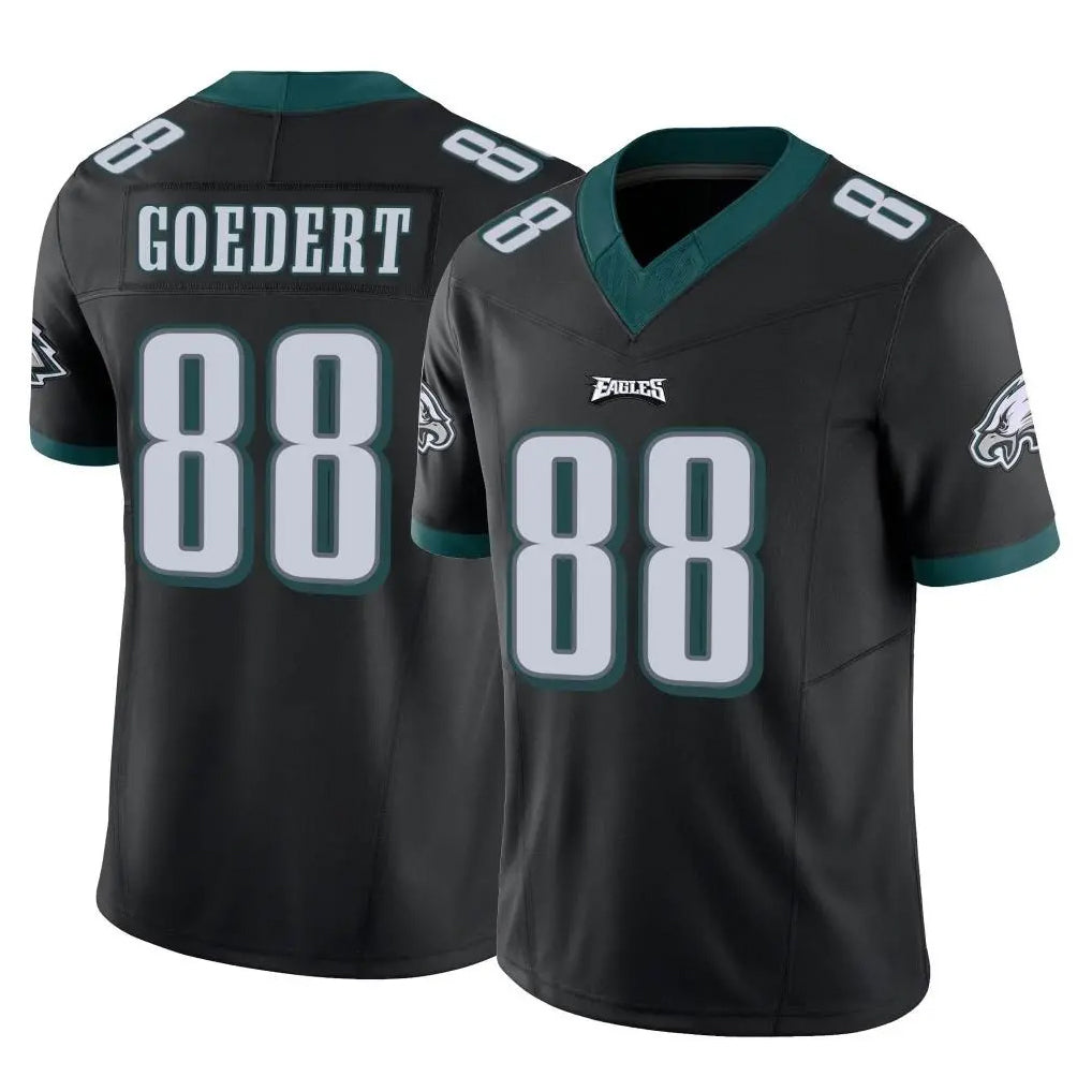 P.Eagles #88 Dallas Goedert Player Black Limited Vapor F.U.S.E. Home Game Odoa Stitched Jerseys