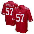 SF.49ers #57 Dre Greenlaw Player Red Home Game Odoa Stitched Jerseys
