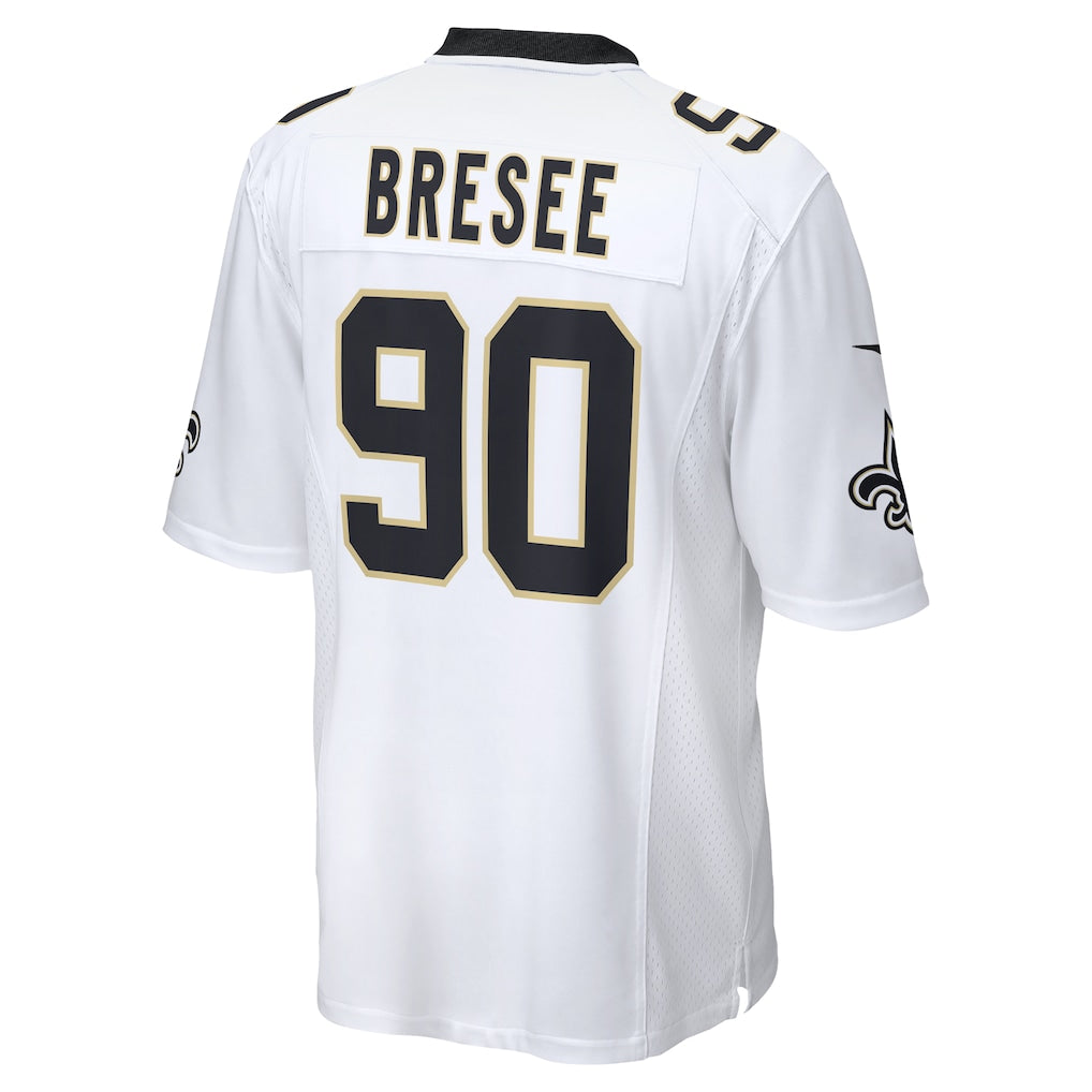 Odoa NO.Saints #90 Bryan Bresee White Game Jersey