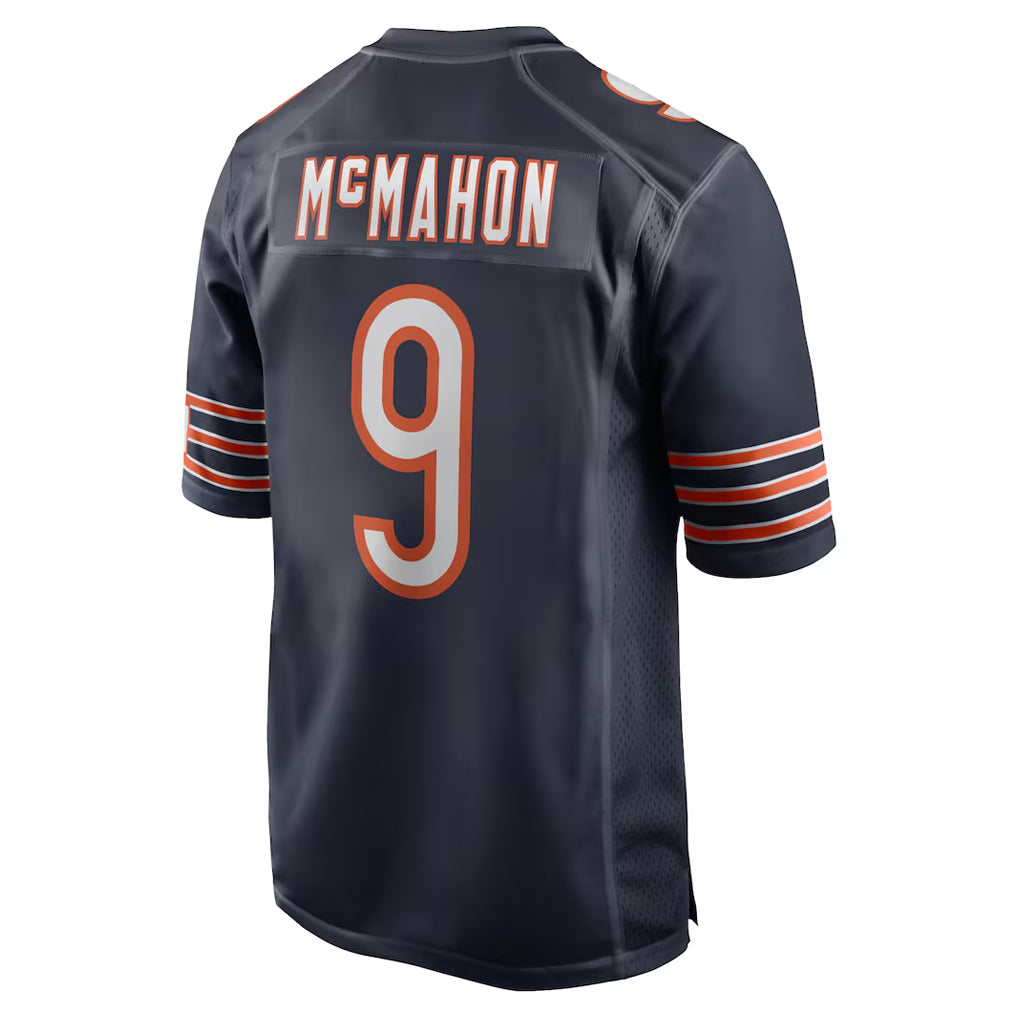 C.Bears #9 Jim McMahon Player Navy Home Game Odoa Stitched Jerseys