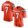 C.Browns #7 Tyson Campbell Player Orange Home Game Odoa Stitched Jerseys