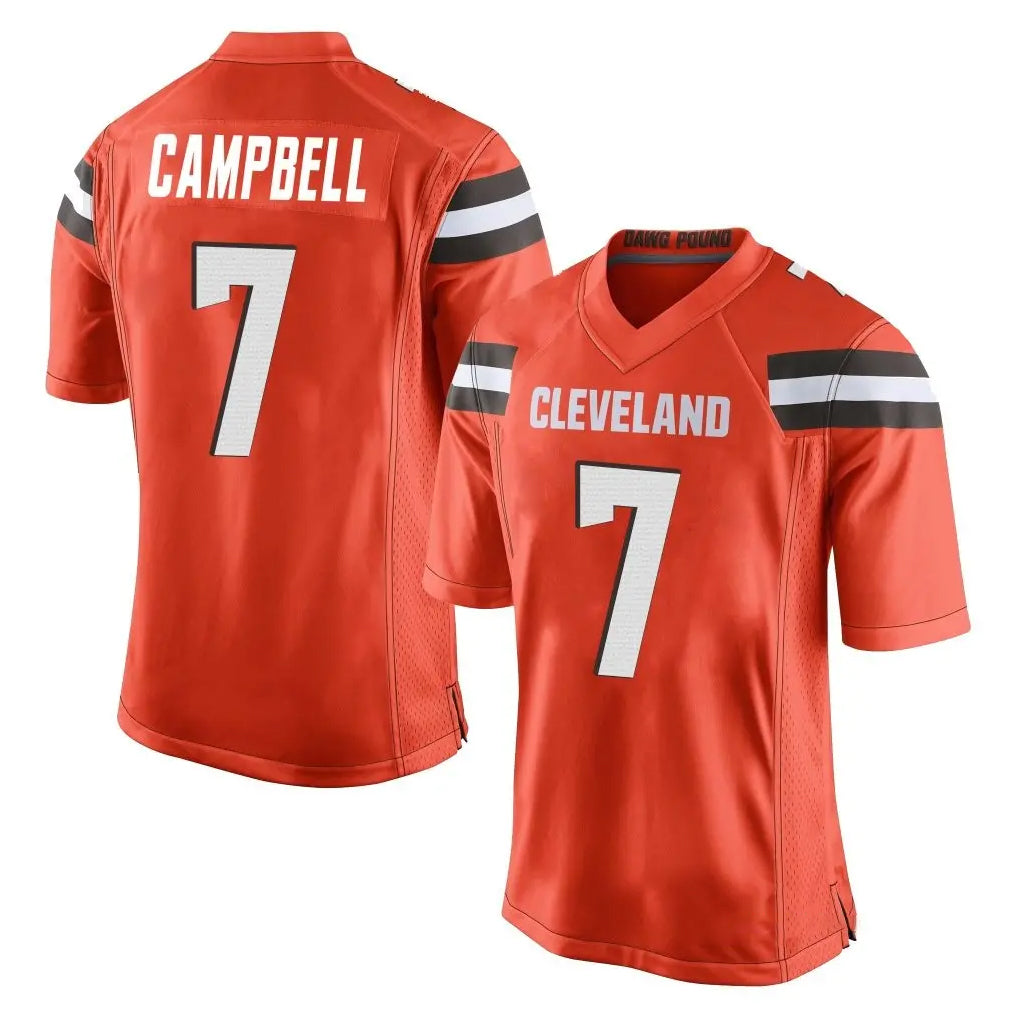 C.Browns #7 Tyson Campbell Player Orange Home Game Odoa Stitched Jerseys
