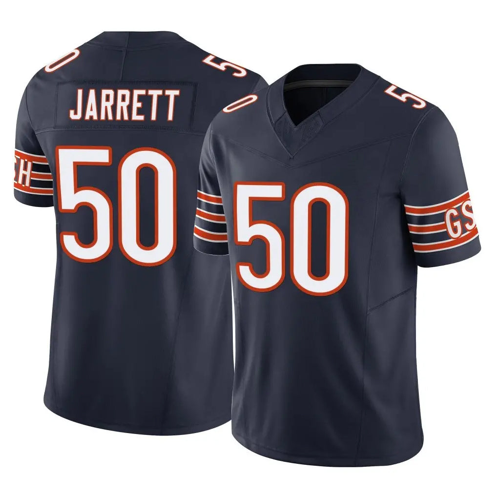 C.Bears #50 Grady Jarrett Player Navy Vapor F.U.S.E. Limited Home Game Odoa Stitched Jerseys