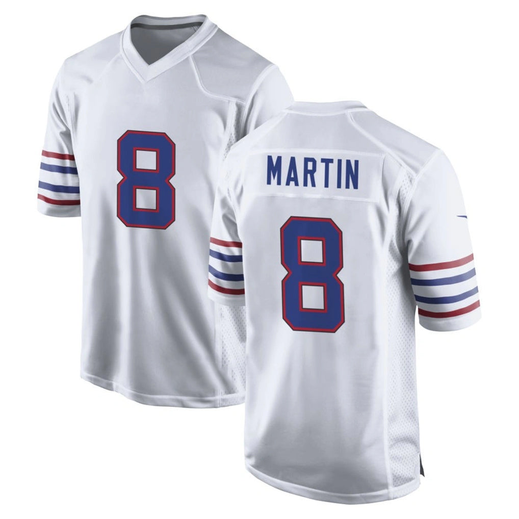 B.Bills #8 Terrel Bernard Player White Alternate Game Odoa Stitched Jerseys