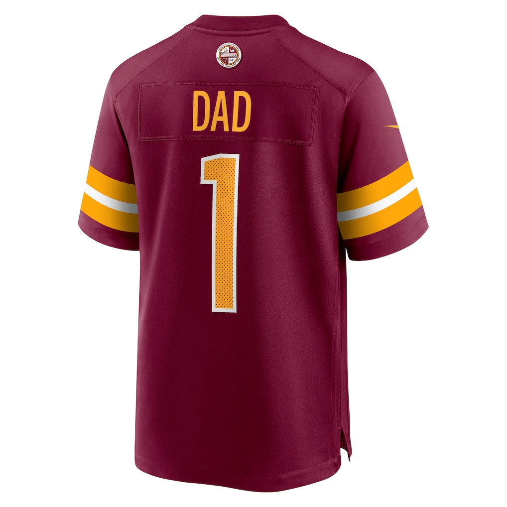 Odoa W.Commanders #1 Dad Burgundy Game Jersey