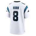 C.Panthers #8 Jaycee Horn Player White Home Game Odoa Stitched Jerseys