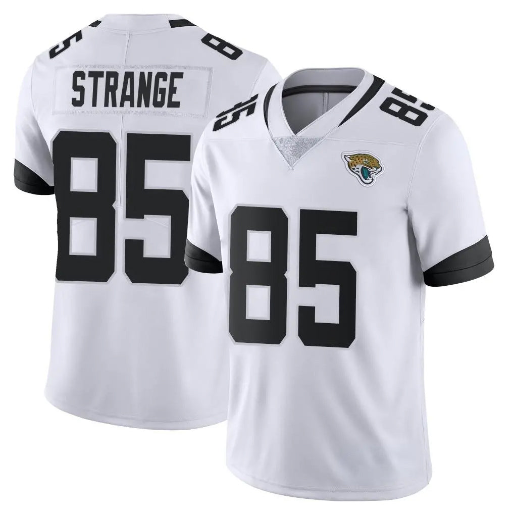J.Jaguars #85 Brenton Strange Player White Vapor Untouchable Limited Home Game Odoa Stitched Jerseys