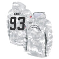 LA.Chargers #93 Teair Tart Player Arctic Camo Salute to Service Hoodies Limited Game Odoa Stitched Jerseys