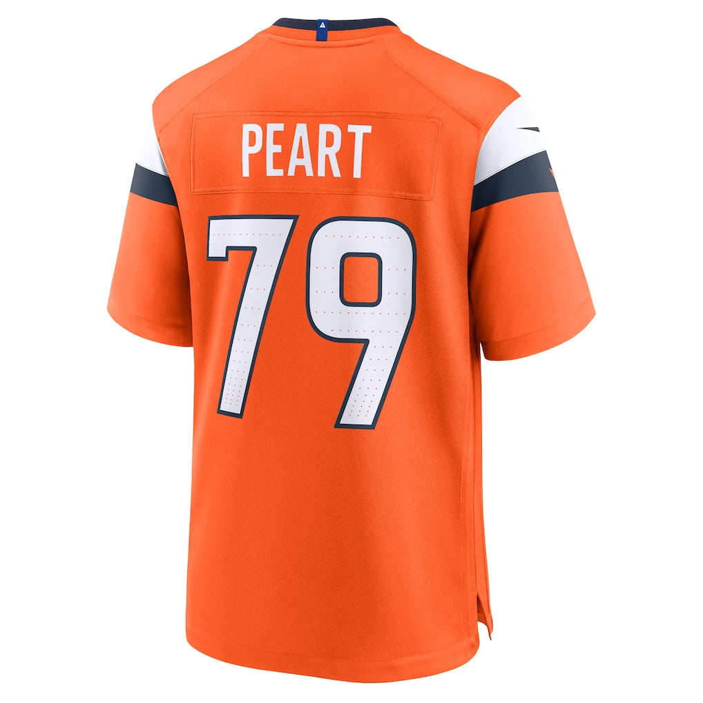Odoa D.Broncos #79 Matt Peart Orange Team Game Jersey