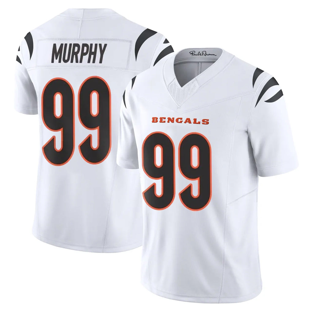 C.Bengals #99 Myles Murphy Player White Vapor F.U.S.E. Limited Home Game Odoa Stitched Jerseys