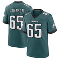 P.Eagles #65 Lane Johnson Player Green Home Game Odoa Stitched Jerseys