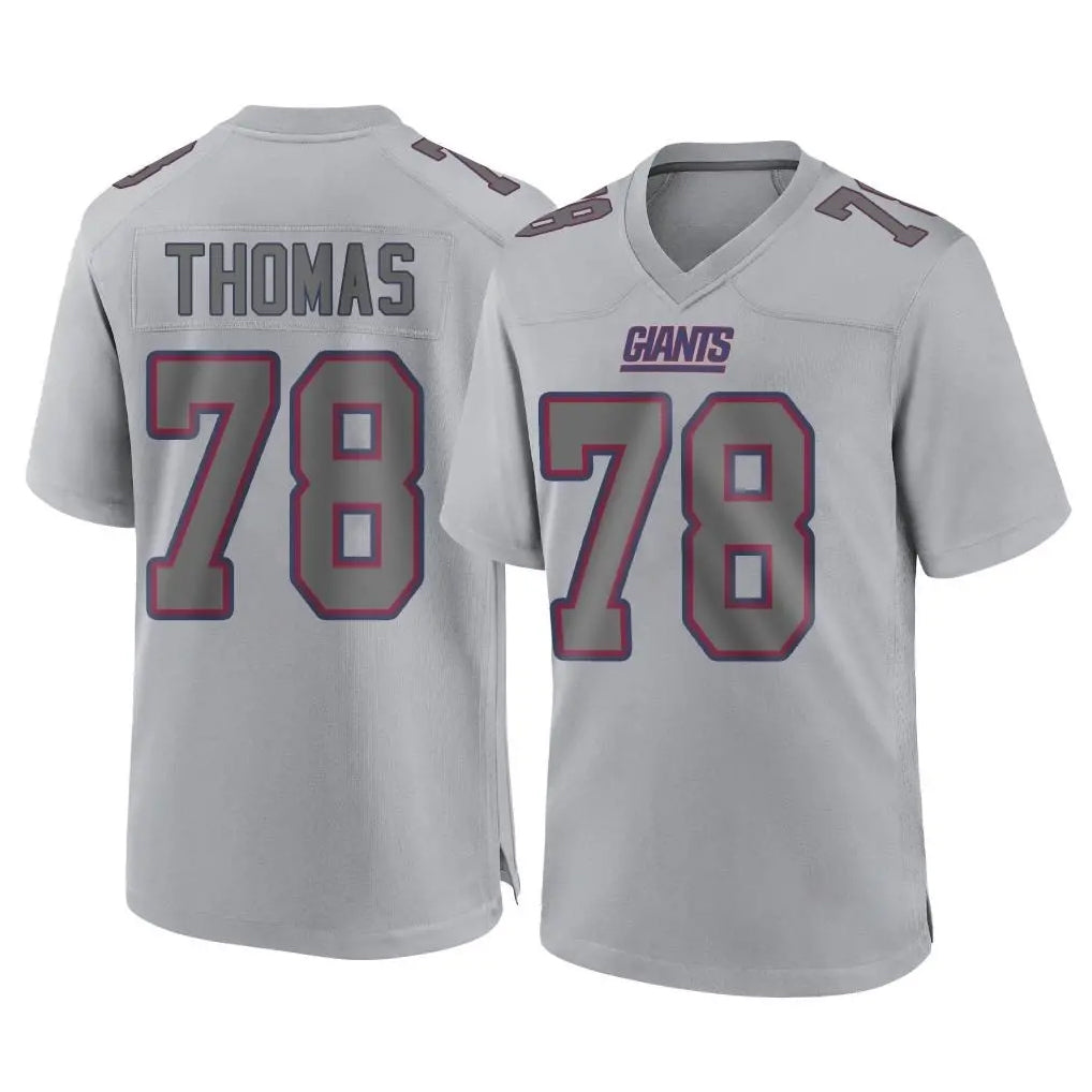 NY.Giants #78 Andrew Thomas Player Gray Atmosphere Fashion Limited Game Odoa Stitched Jerseys