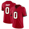 TB.Buccaneers #0 Yaya Diaby Player Red Limited Vapor F.U.S.E. Home Game Odoa Stitched Jerseys
