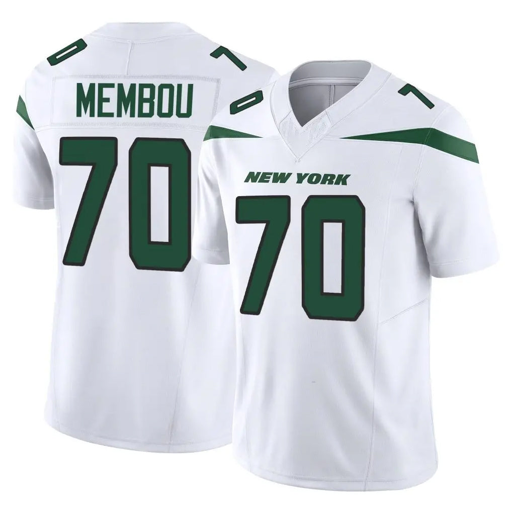 NY.Jets #70 Armand Membou Player White Limited Vapor F.U.S.E. Home Game Odoa Stitched Jerseys