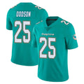 M.Dolphins #25 Tyrel Dodson Player Aqua Limited Vapor Untouchable Home Game Odoa Stitched Jerseys