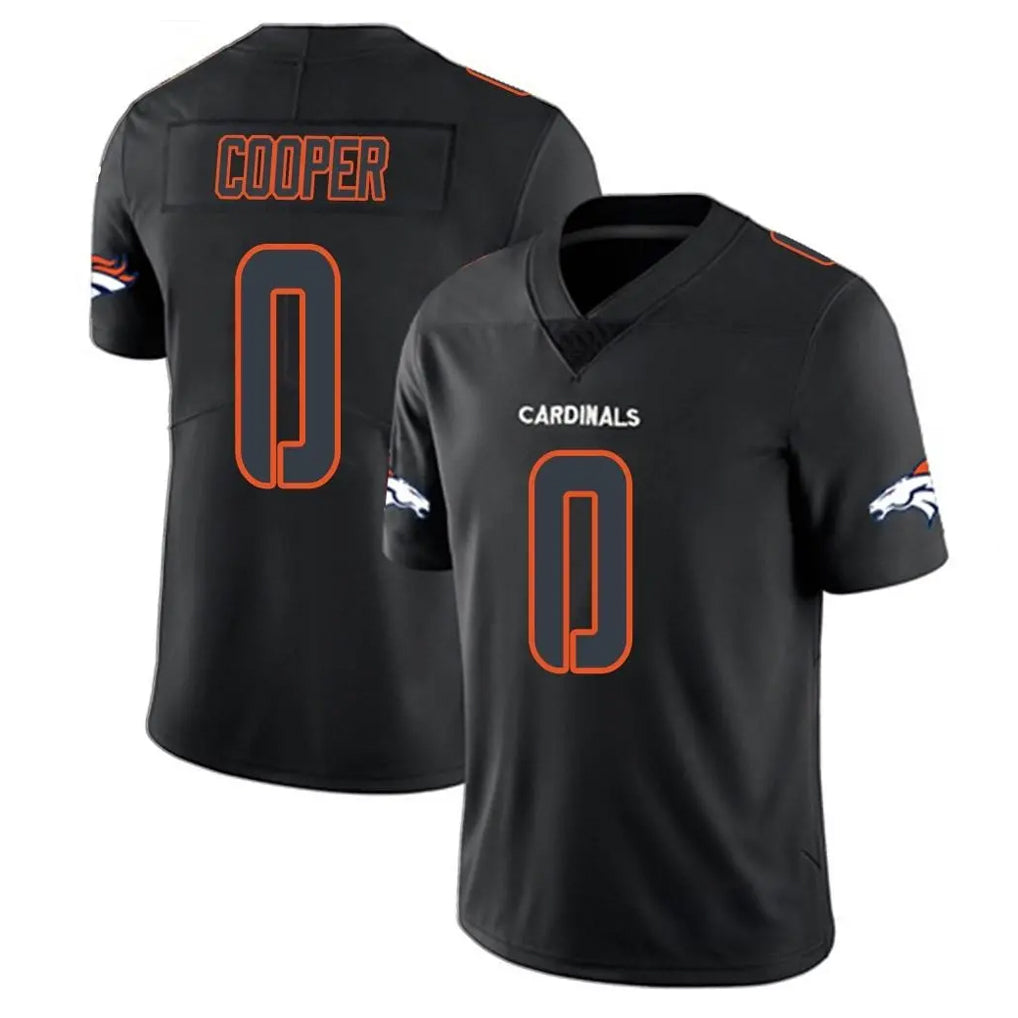D.Broncos #0 Jonathon Cooper Player Black Impact Limited Game Odoa Stitched Jerseys