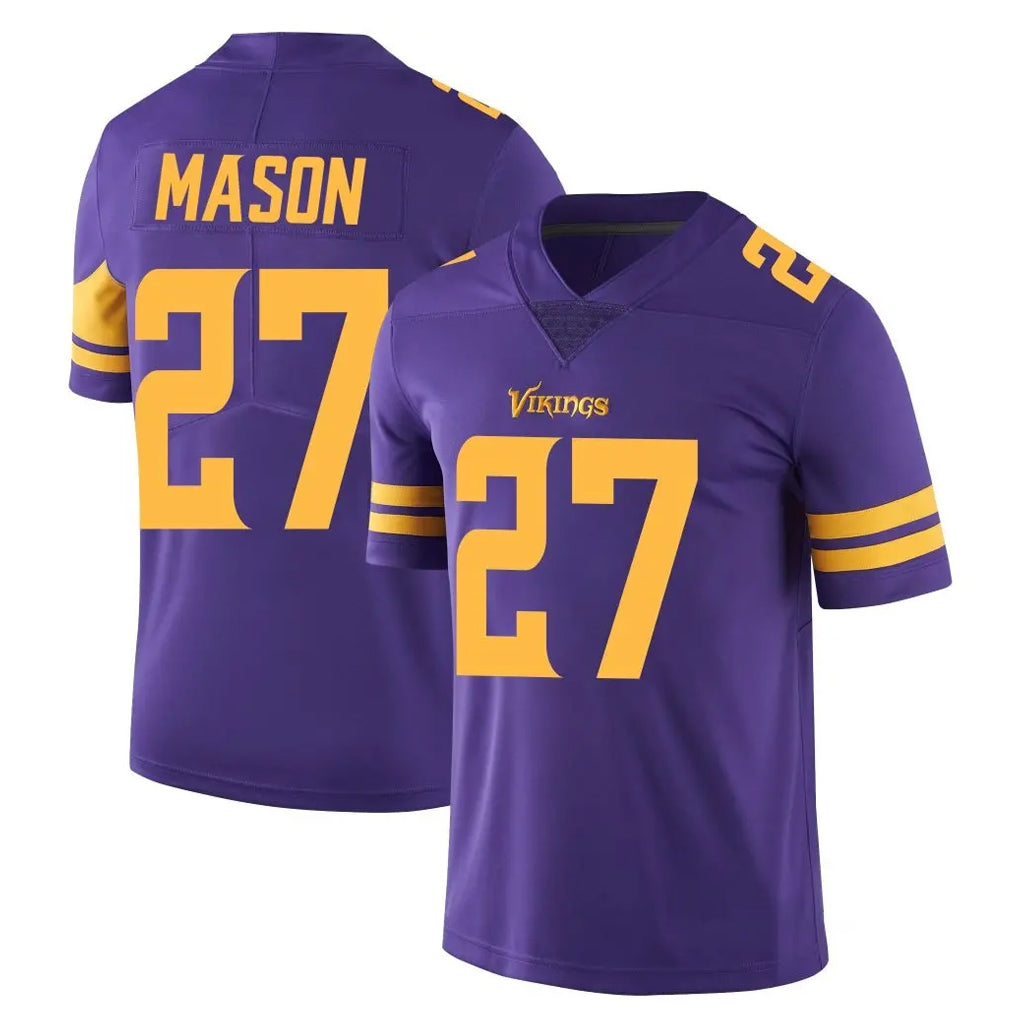 M.Vikings #27 Jordan Mason Player Purple Limited Color Rush Home Game Odoa Stitched Jerseys