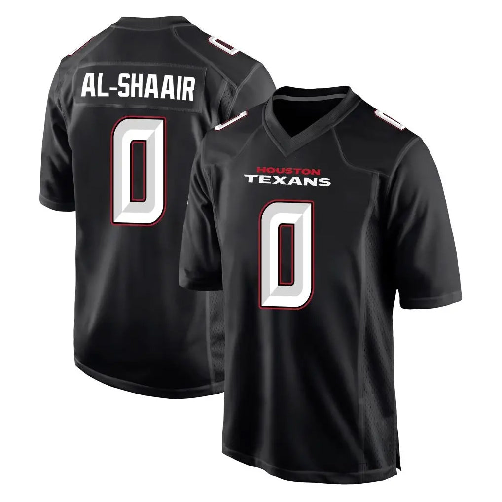 H.Texans #0 Azeez Al-Shaair Player Carbon Black Fashion Home Game Odoa Stitched Jerseys