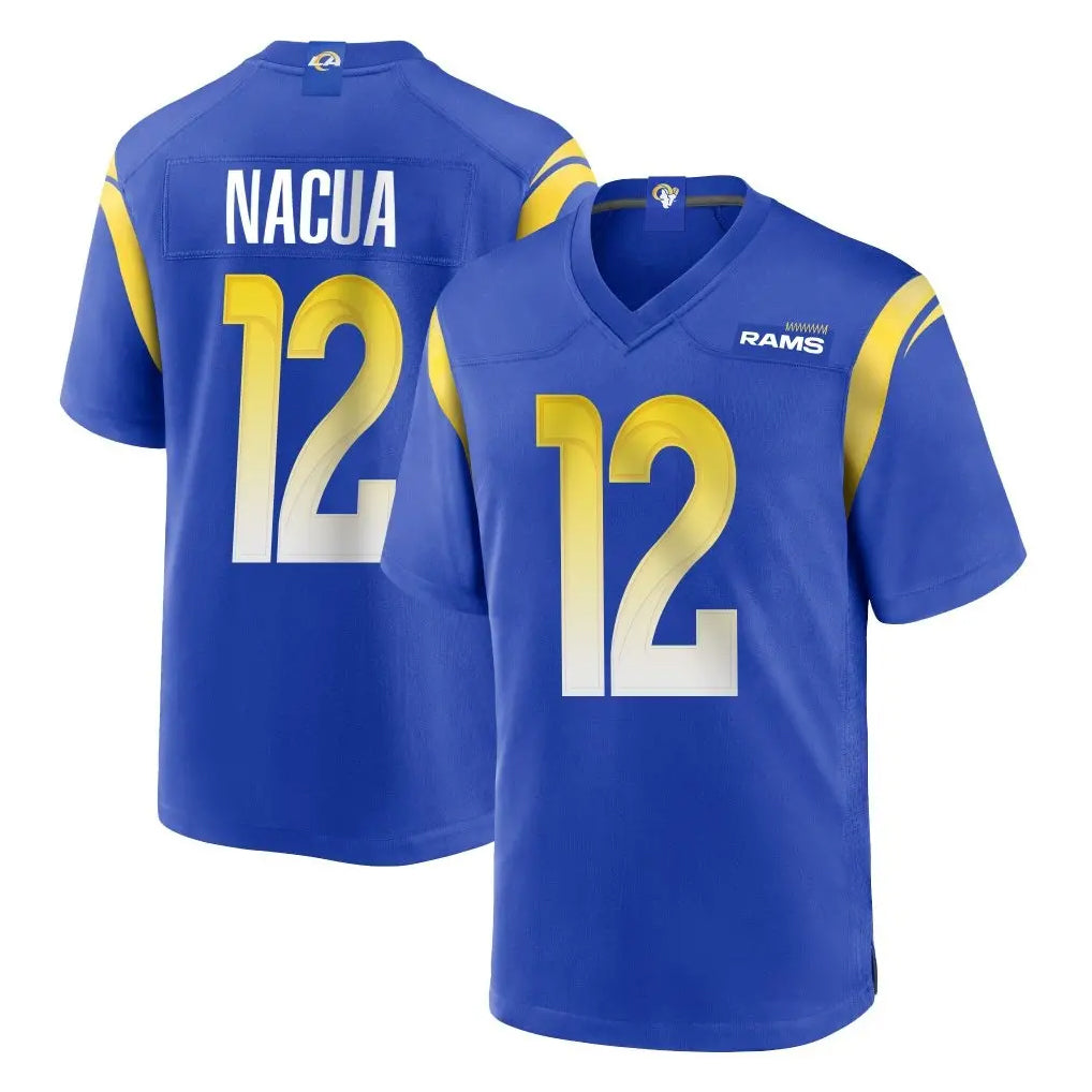 LA.Rams #12 Puka Nacua Player Royal Home Game Odoa Stitched Jerseys