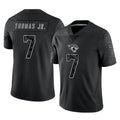 J.Jaguars #7 Brian Thomas Jr. Player Black Reflective Limited Game Odoa Stitched Jerseys