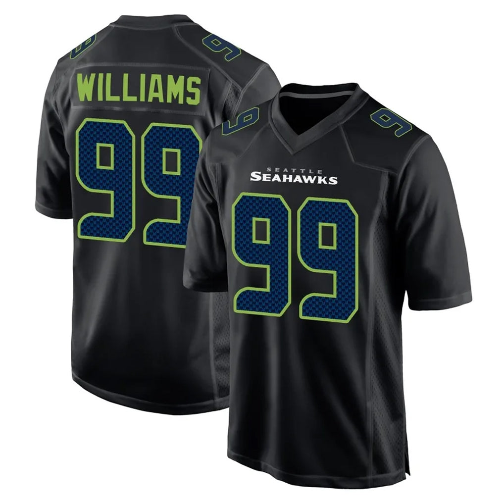 S.Seahawks #99 Leonard Williams Player Black Limited Fashion Home Game Odoa Stitched Jerseys