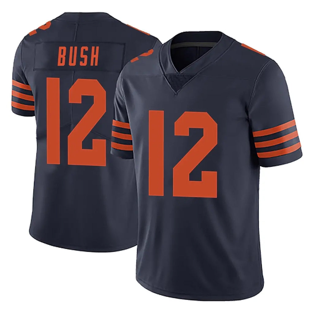 C.Bears #12 Devin Bush Player Navy Blue Alternate Vapor Untouchable Limited Odoa Stitched Jerseys