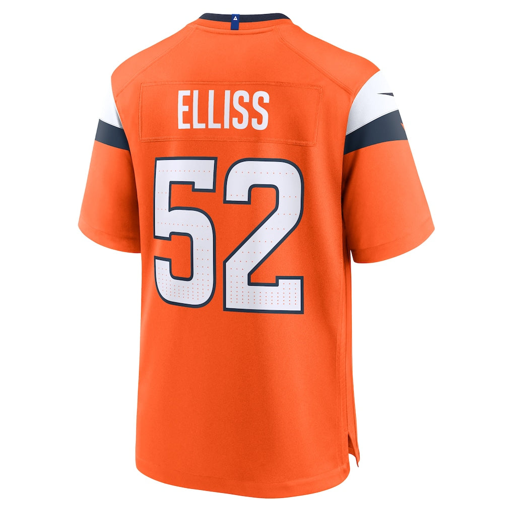 Odoa D.Broncos #52 Jonah Elliss Orange Team Game Jersey