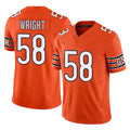 C.Bears #58 Darnell Wright Player Orange Vapor F.U.S.E. Limited Home Game Odoa Stitched Jerseys