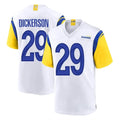 LA.Rams #29 Eric Dickerson Player White Home Game Odoa Stitched Jerseys