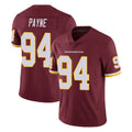 W.Commanders #94 Daron Payne Player Burgundy Limited Team Color Vapor Untouchable Home Game Odoa Stitched Jerseys