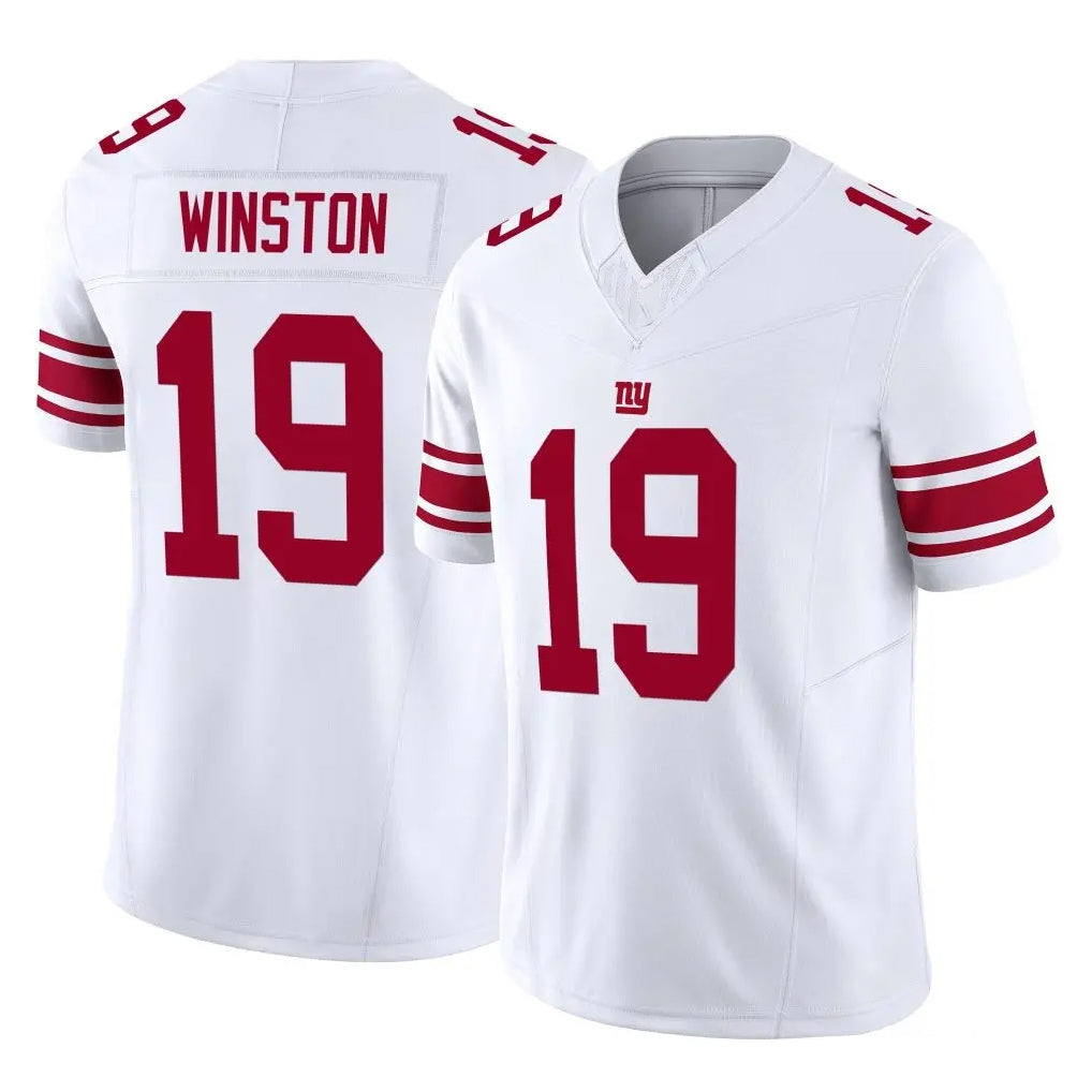 NY.Giants #19 Jameis Winston Player White Limited Vapor F.U.S.E. Home Game Odoa Stitched Jerseys