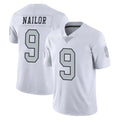 LV.Raiders #9 Jalen Nailor Player White Limited Color Rush Home Game Odoa Stitched Jerseys