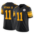 P.Steelers #11 Michael Pittman Jr. Player Black Limited 2nd Alternate Vapor F.U.S.E. Home Game Odoa Stitched Jerseys