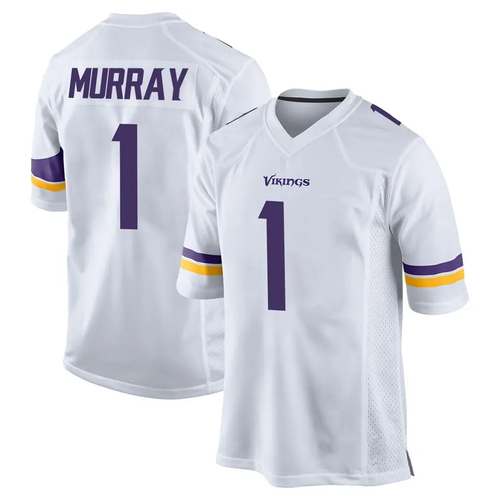 M.Vikings #1 Kyler Murray Player White Home Game Odoa Stitched Jerseys