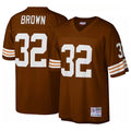 C.Browns #32 Jim Brown Player Brown Mitchell & Ness 1963 Throwback Odoa Stitched Jerseys
