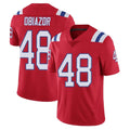 NE.Patriots #48 Namdi Obiazor Player Red Vapor Untouchable Home Game Odoa Stitched Jerseys