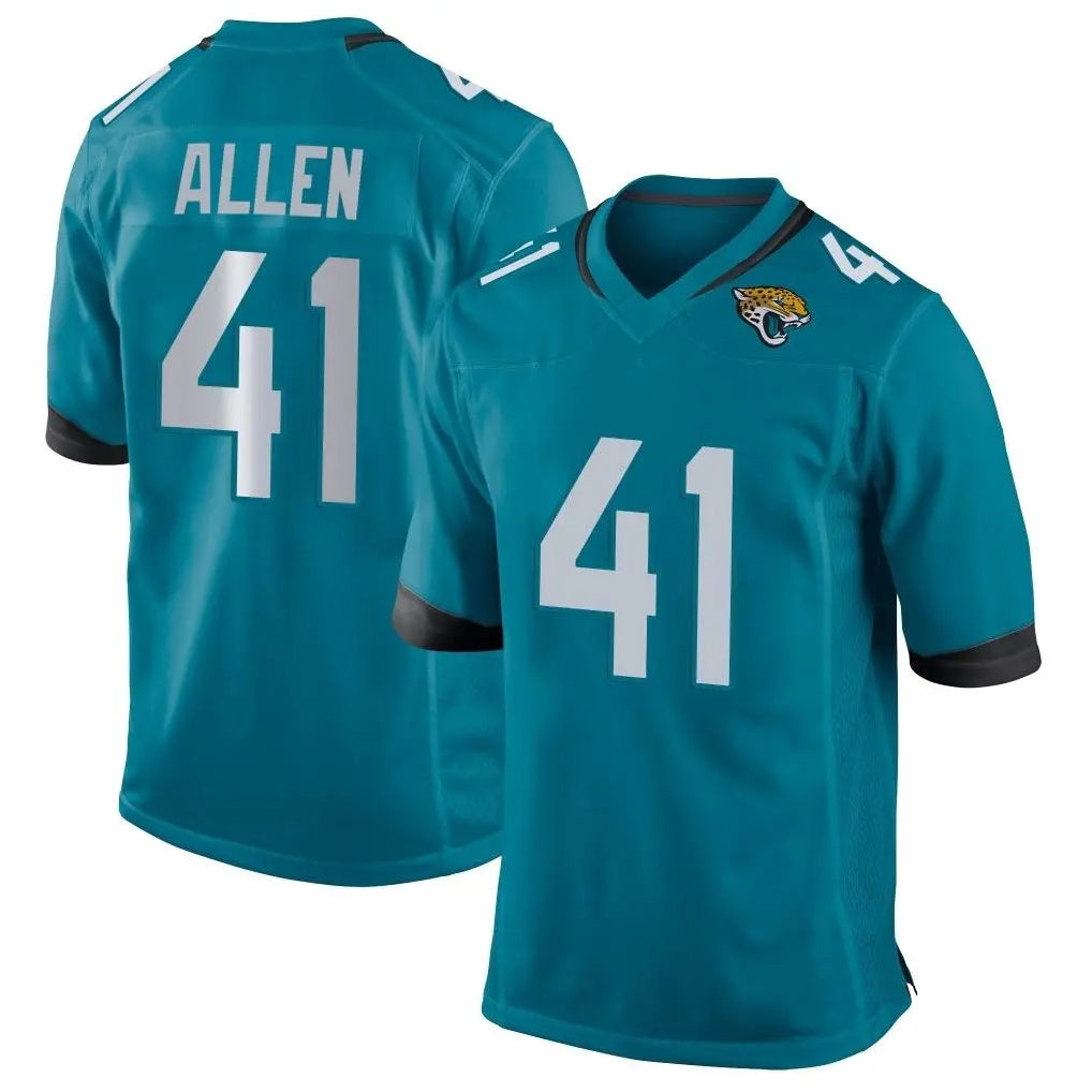 J.Jaguars #41 Josh Hines-Allen Player Teal Home Game Odoa Stitched Jerseys