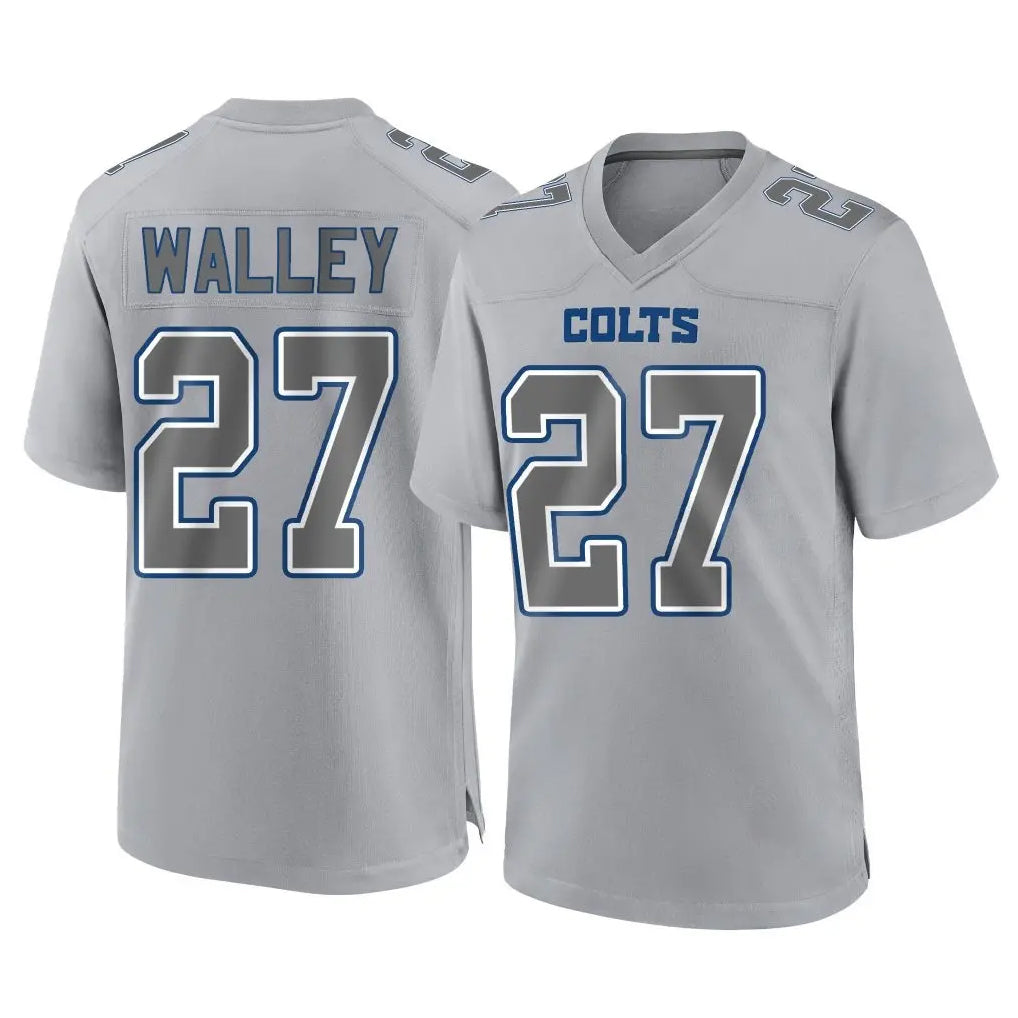 IN.Colts #27 Justin Walley Player Gray Atmosphere Fashion Home Game Odoa Stitched Jerseys
